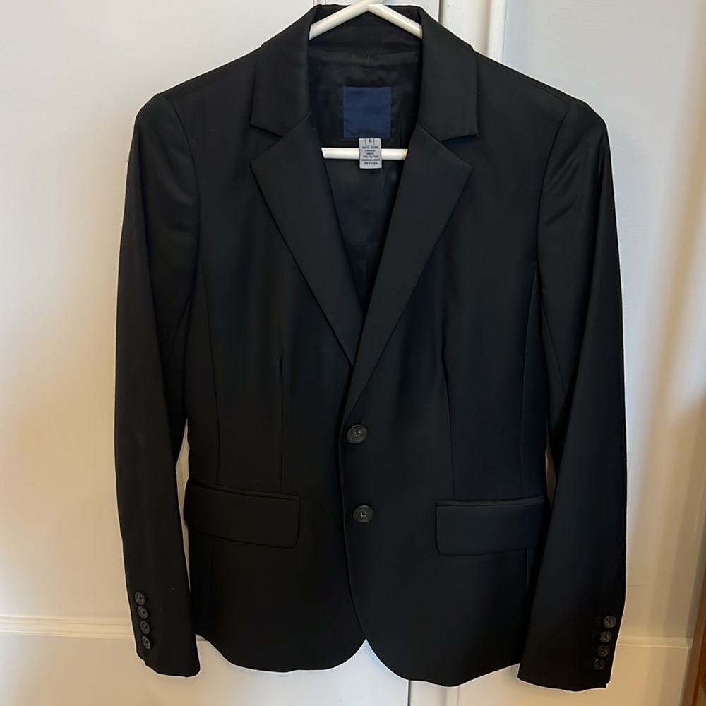 Jcrew navy wool blazer size 0 new without tags